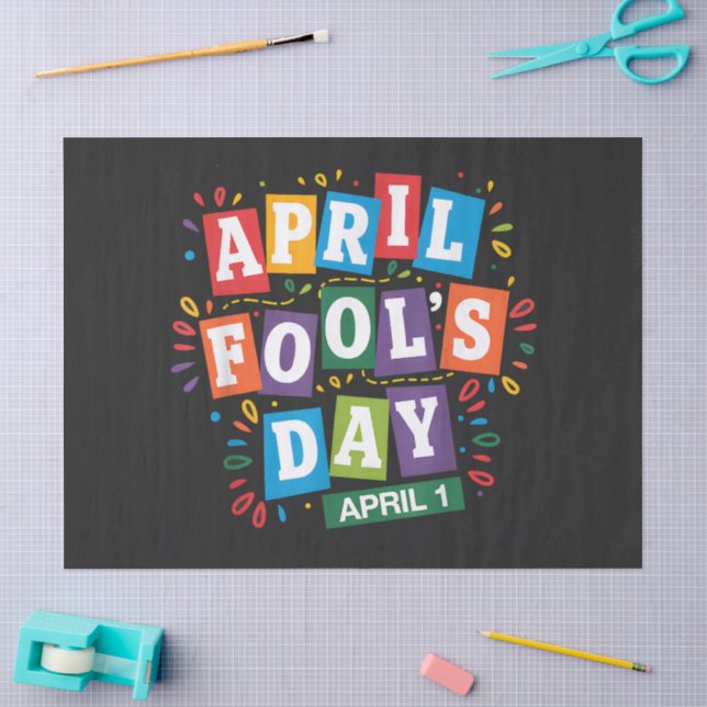 Funny April Fools Day Pranks Kit Tissue Paper (Craft)