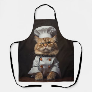 Funny Apron for Cat Lovers and Cooks