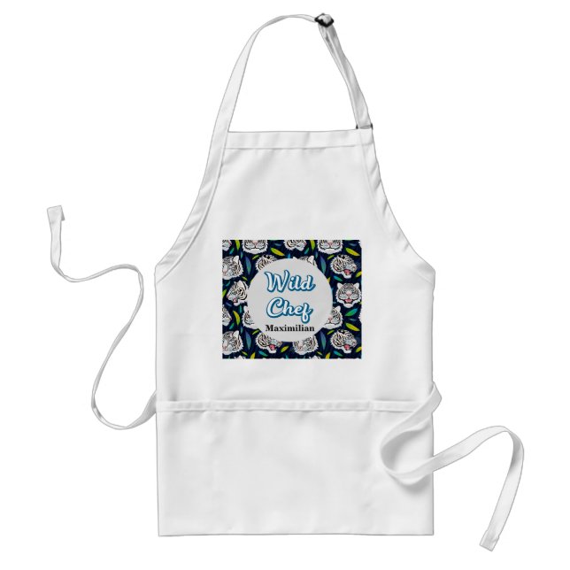 Funny apron for man Wild Chef (Front)