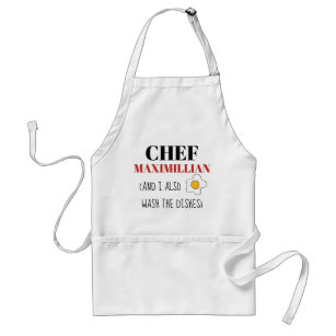 Funny apron for men custom name