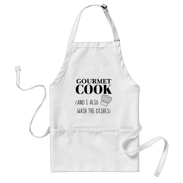 Funny apron for men who do the dishes (Front)
