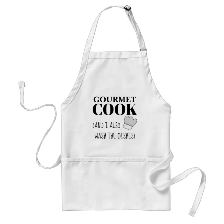 Funny apron for men who do the dishes | Zazzle
