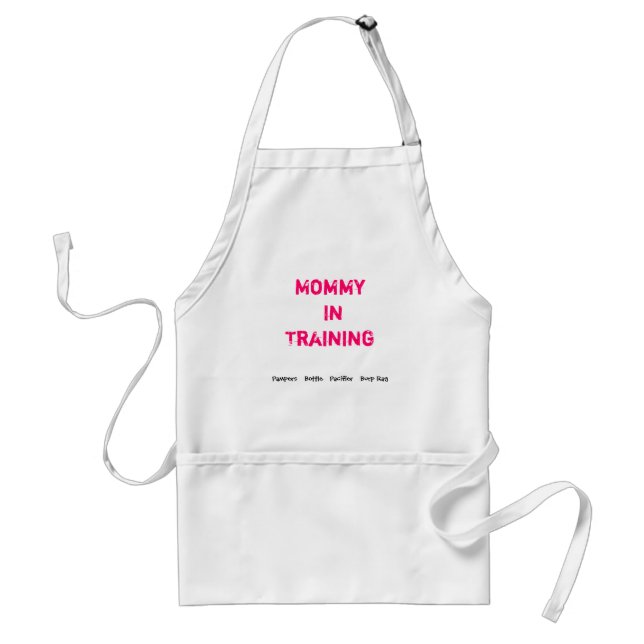 Funny apron Mommy In Training Baby supply apron (Front)