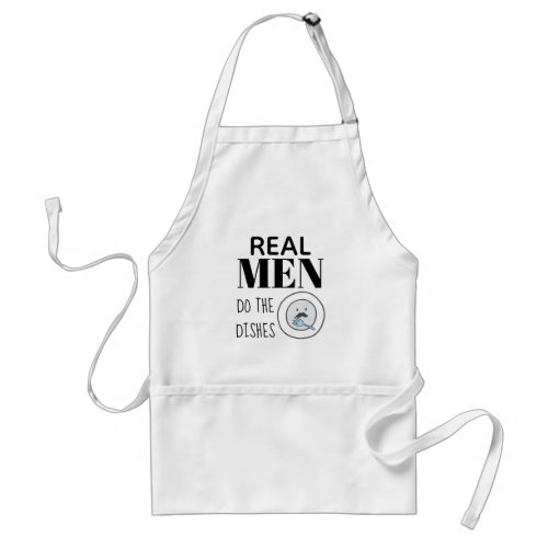 Funny apron real man do the dishes fully custom