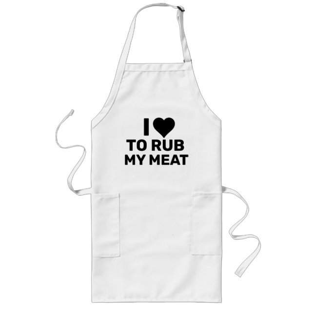 Funny Aprons, Offensive Apron, Rude BBQ Apron (Front)