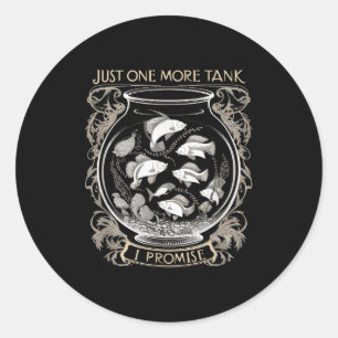 Funny Aquarium Fiank Fishkeeng Aquarist  Classic Round Sticker