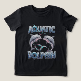 Funny aquatic dolphin Lover Tri-Blend Shirt
