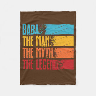 Funny Arabic Dad Arabic Father Best Baba Ever Fleece Blanket