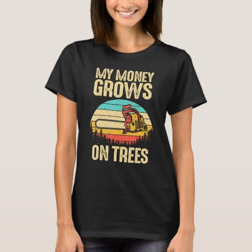 Funny Arborist Logger Men Cool Tree Climber Lumber T_Shirt
