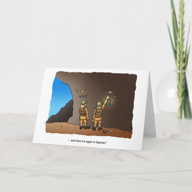 Funny Archeologist Humor Greeting Card (Front)