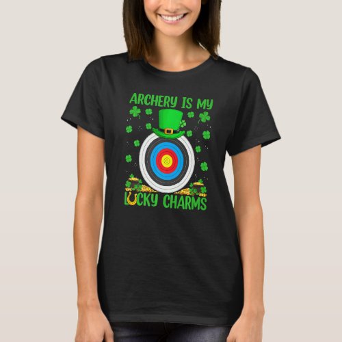 Funny Archery Are My Lucky Charms Archery St Patri T_Shirt