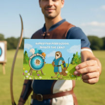 Funny Archery Birthday Red Tailed Hawk Bullseye 