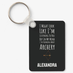Funny Archery Bow And Arrow Archer Keychain