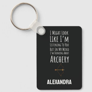 Funny Archery Bow And Arrow Archer Keychain