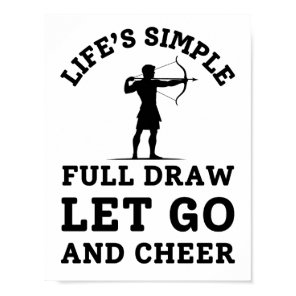 Funny Archery Dad Quote - Full Draw Poster