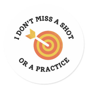Funny Archery Dad Saying Classic Round Sticker