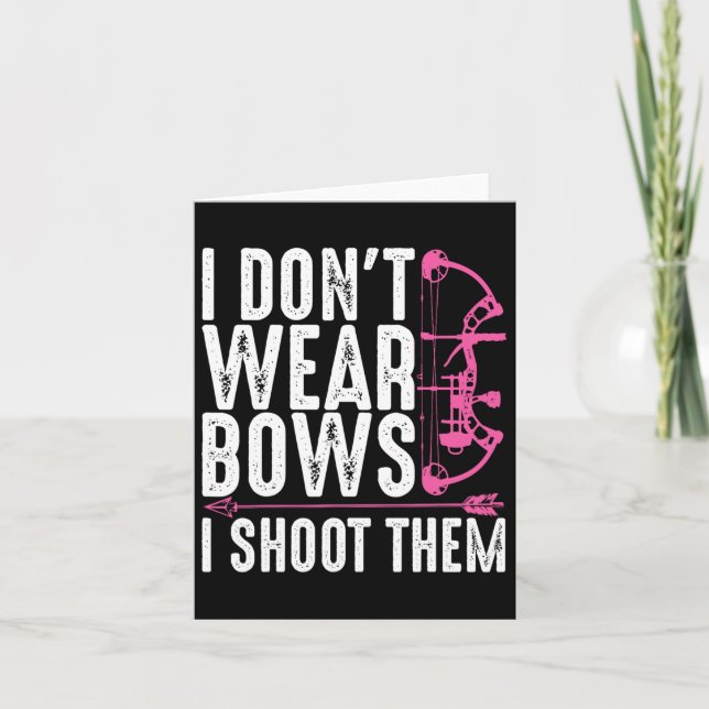 Funny Archery Gift For Women Bow Hunting Archer Mo Card (Front)
