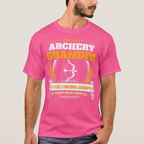 Funny Archery Grandpa  Christmas Gift for Grandpa  T_Shirt
