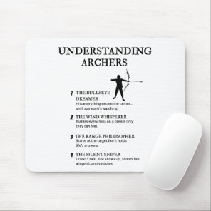 Funny Archery Life Definitions Mouse Pad