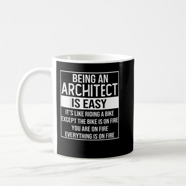 Funny architect design saying being an architect i coffee mug (Left)