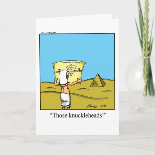 Funny Architect Humor Blank Greeting Card