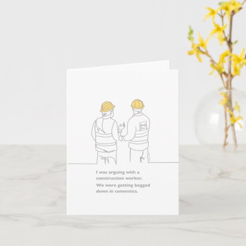 Funny Architect Structural Engineer Greeting Card