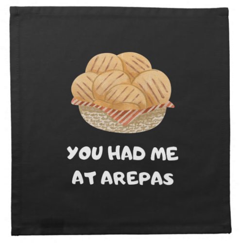 Funny Arepas Quote  Cloth Napkin