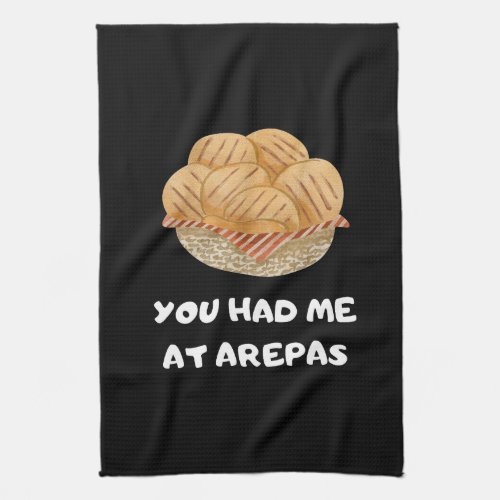 Funny Arepas Quote  Kitchen Towel