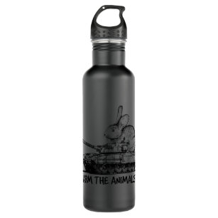 Funny Arm Animals Bunny Easter Day  Stainless Steel Water Bottle