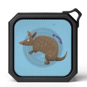 Funny armadillo happy cartoon illustration bluetooth speaker