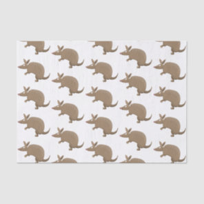 Funny armadillo happy cartoon illustration tissue paper