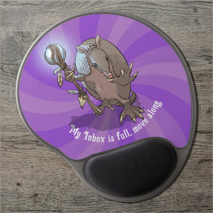 Funny Armadillo Move Along Hypnotic Cartoon Gel Mouse Pad