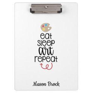 Funny art student school custom gift clipboard