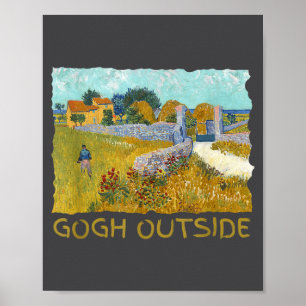 Funny Artist Gogh Outside Starry Night Insrational Poster
