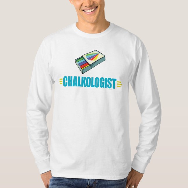 Funny Artist's Chalk T-Shirt (Front)