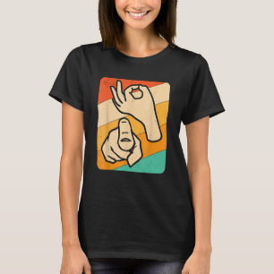 Funny ASL American Sign Language, (Explicit) Novel T-Shirt
