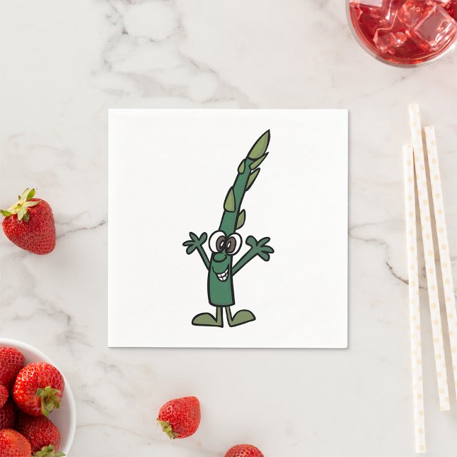 Funny Asparagus Paper Napkins (Creator Uploaded)