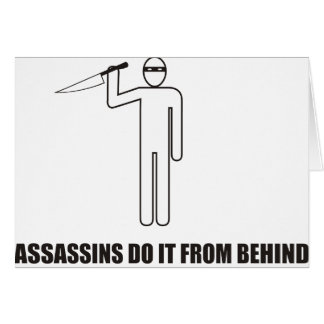Funny - Assassins do it from behind Cards
