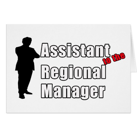 Funny Assistant to the Regional Manager Cards (Front Horizontal)