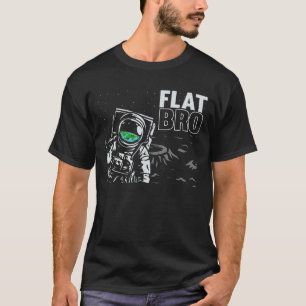 Funny Astronaut Flat Earth Conspiracy Theory Humor T-Shirt