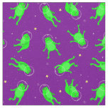 funny astronaut frogs space purple fabric