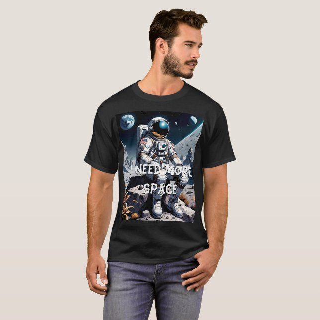 Funny Astronaut Gift – I Need More Space T-Shirt (Front Full)