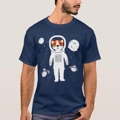Funny Astronaut Shirt_Hamster Astronaut Outer T_Shirt