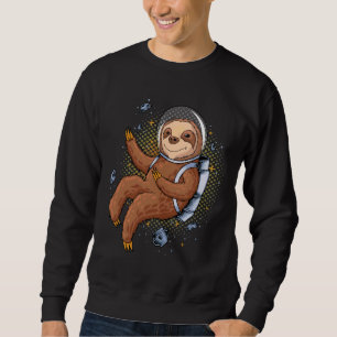 Funny Astronaut Sloth Sweatshirt