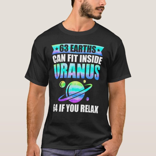 Funny Astronomy Uranus Astronomer Astrophysics T-Shirt (Front)