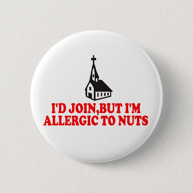 Funny atheist button (Front)