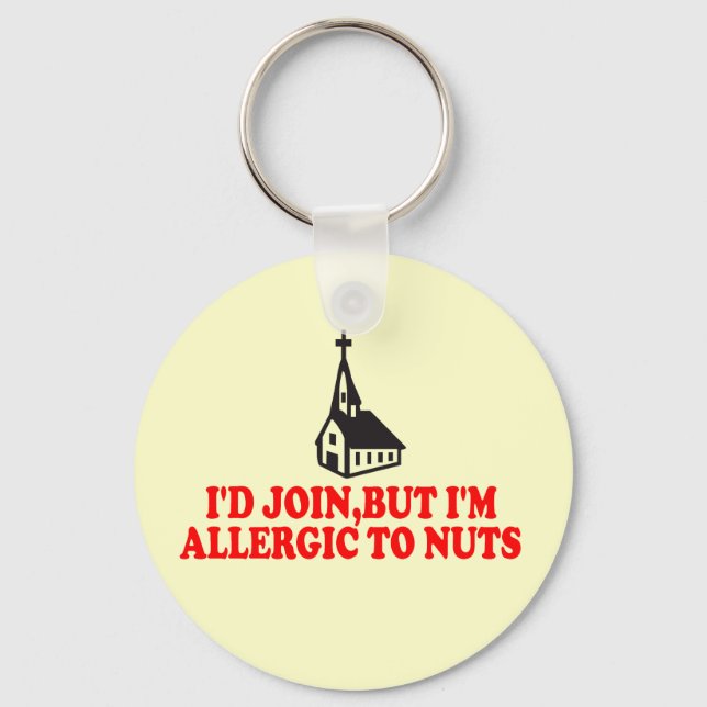 Funny atheist keychain (Front)