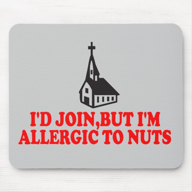 Funny atheist mouse pad (Front)