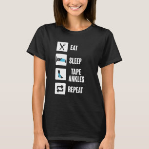 Funny Athletic Trainer Taping Ankles Sports Gradua T-Shirt