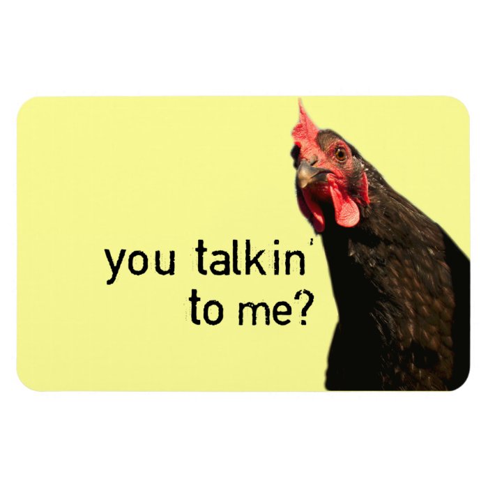 Funny Attitude Chicken Magnet